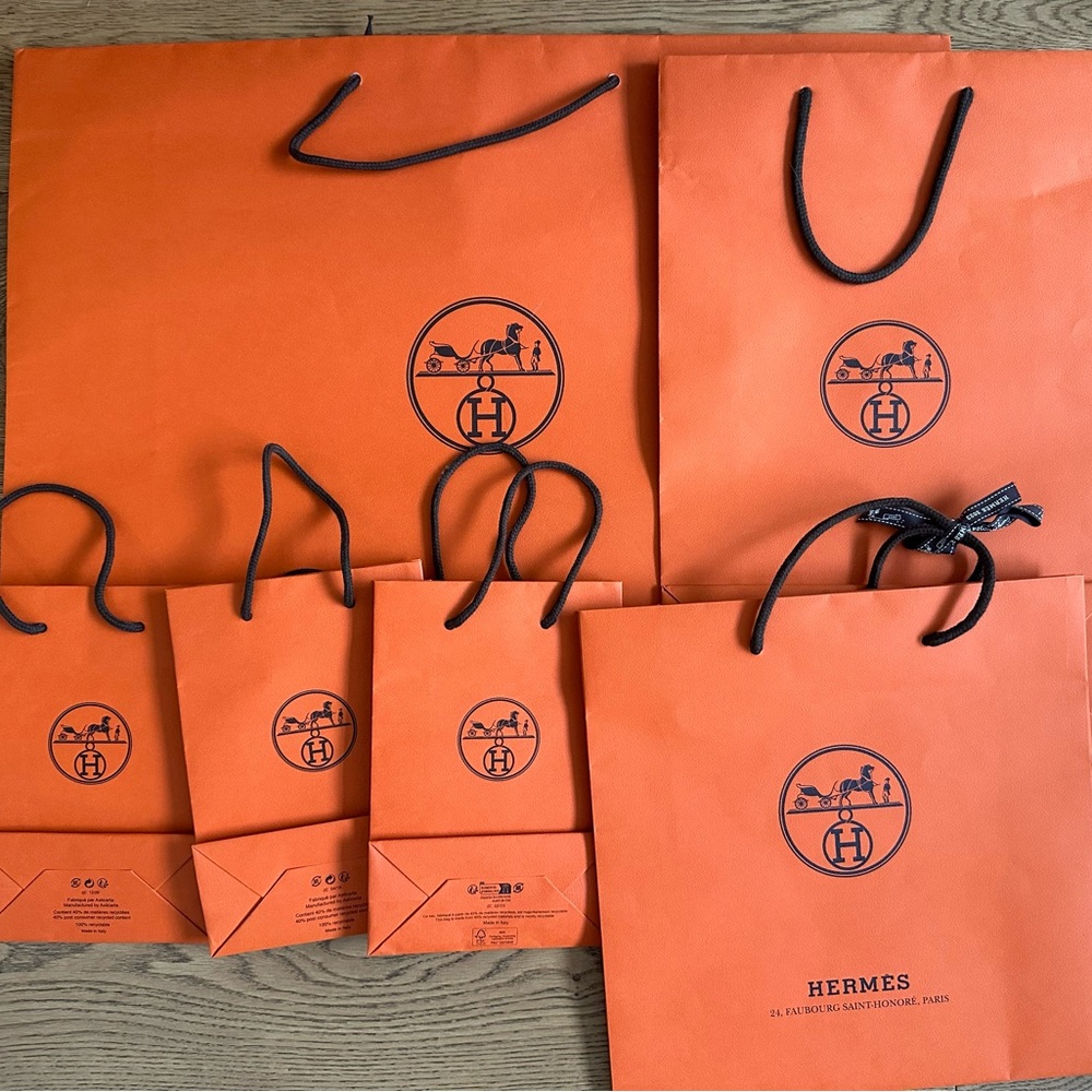 Hermes shopping bag bundle